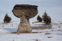 Mushroom Rock and Snow, Image 2