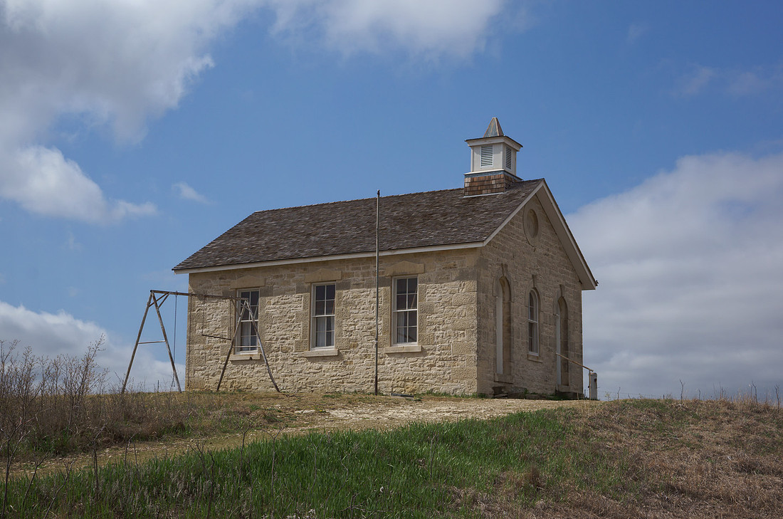 Lower Fox Creek School, Tallgrass Prairie, KS