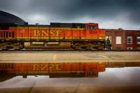BNSF 5528 with Reflection - 2