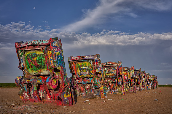 Early Morning at Cadillac Ranch