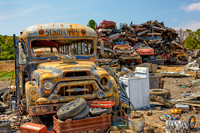 One-Eyed Scrapyard School Bus