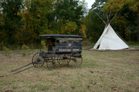 Medicine Show Wagon and Tepee