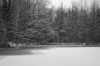 Snow on Pond